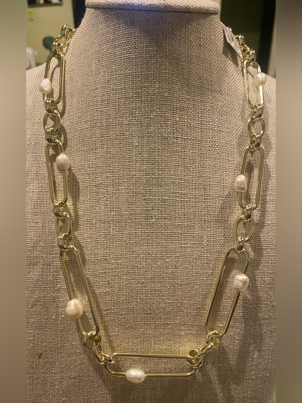 Kendra Scott Gold Link Pearl Accent Necklace - Women's Jewelry